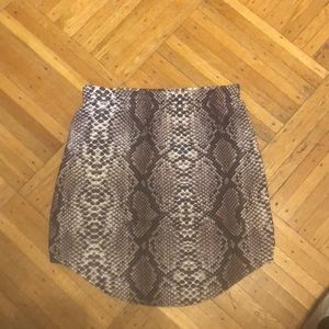 Snakeskin skirt